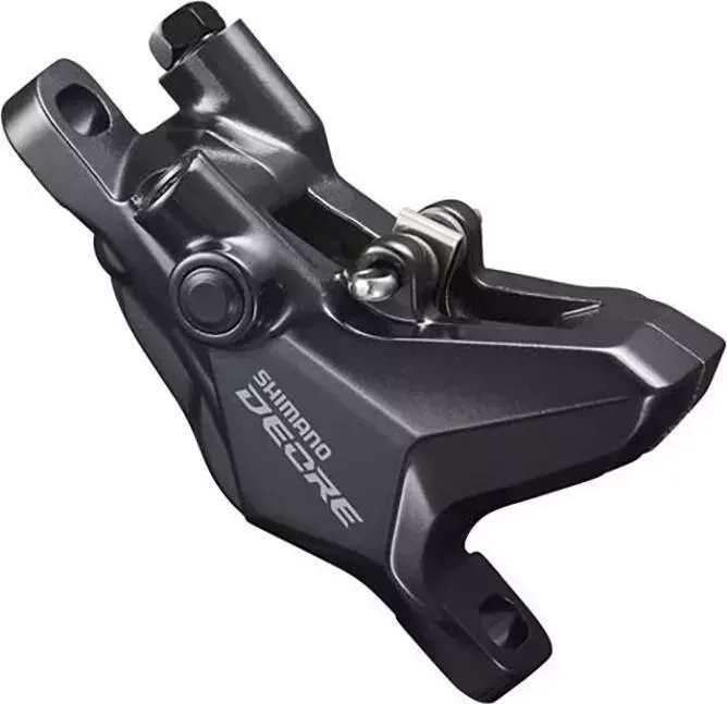 Калипер Shimano Deore M6100, гидравлический, post mount, полимерные колодки G03S, без кулера, без адаптера