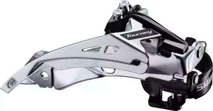 Переключатель скоростей Shimano передний Tourney, TY710, 7 / 8 ск, ун. тяга, ун. хомут, уг., 66-69, для 48T
