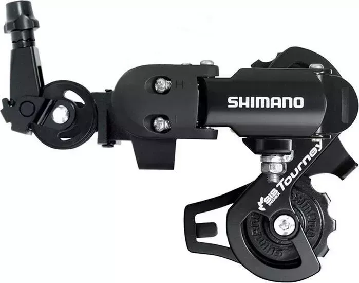 Переключатель скоростей Shimano задний Tourney, FT35, супер коротк лапка, для 1x 6 / 7ск., крепление на петух