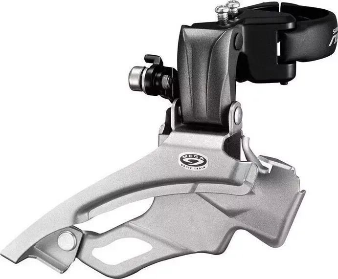 Переключатель скоростей Shimano передний Altus, M371, ун. тяга, ун. хомут, 3x9 ск, уг., 63-66