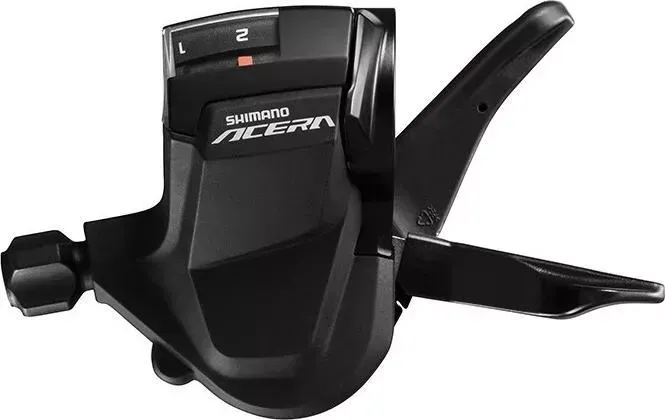 Шифтер Shimano Acera, M3010, лев, 2 ск, тр. 1800 мм