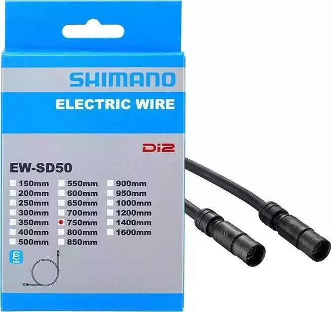 Электрический провод Shimano Di2, EW-SD50, для Ultegra Di2, STEPS, 750 мм цв. черный