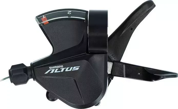 Шифтер Shimano Altus, M2010, лев, 2 ск, тр. 1800 мм