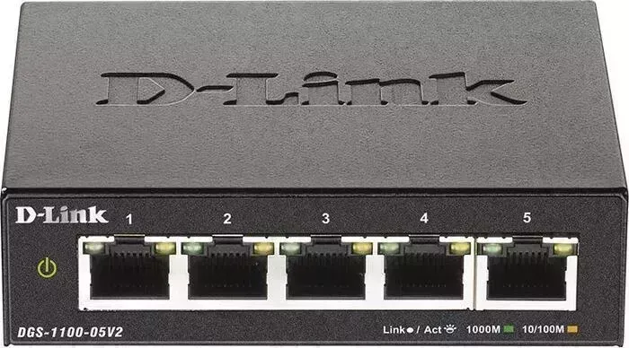 Коммутатор D-LINK DGS-1100-05V2/A1A 5G настраиваемый (DGS-1100-05V2/A1A)