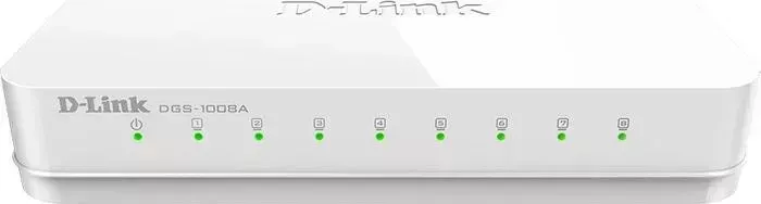 Коммутатор D-LINK DGS-1008A/E1A 8G неуправляемый