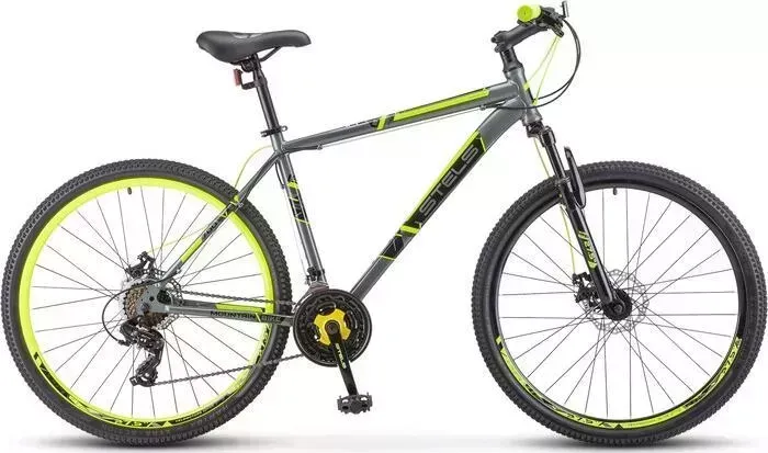 Велосипед STELS Navigator-700 D 27.5" F020 19" Серый/жёлтый
