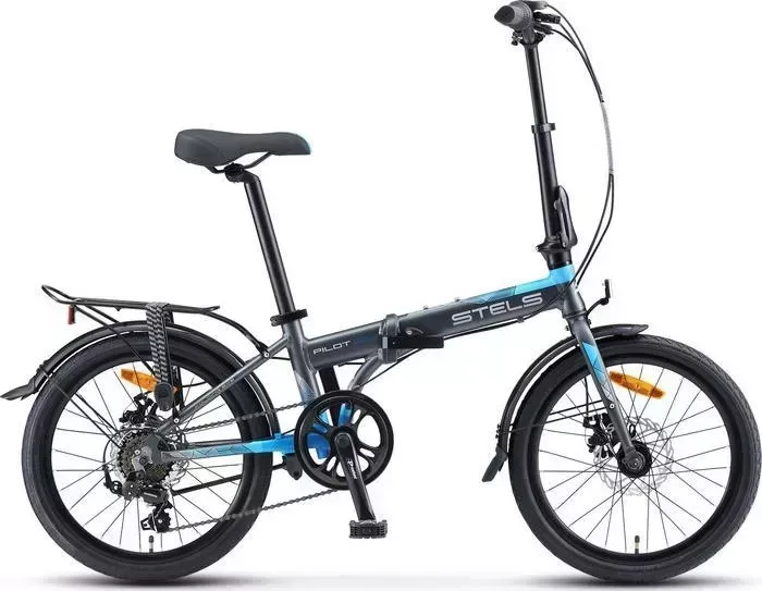 Велосипед STELS Pilot-630 MD 20" V010 11.5" Серый/синий