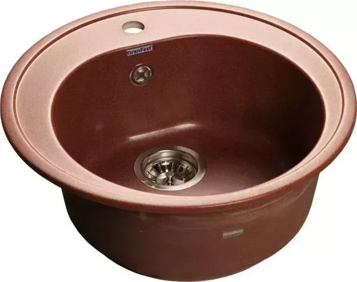 Мойка кухонная GranFest Rondo GF-R510 красный марс