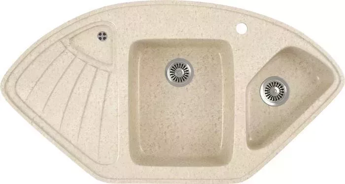 Мойка кухонная GREENSTONE GRS-14K-328 бежевая