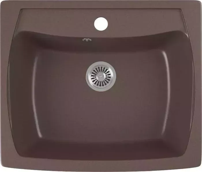 Мойка кухонная GREENSTONE GRS-03-345 шоколад