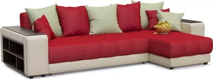 Диван угловой Смарт Дубай Red правый