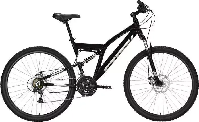 Велосипед STARK Jumper 27.1 FS D (2021) 16" чёрный/серебристый FS D