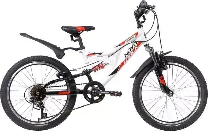 Велосипед NOVATRACK 20 SHARK 6sp белый