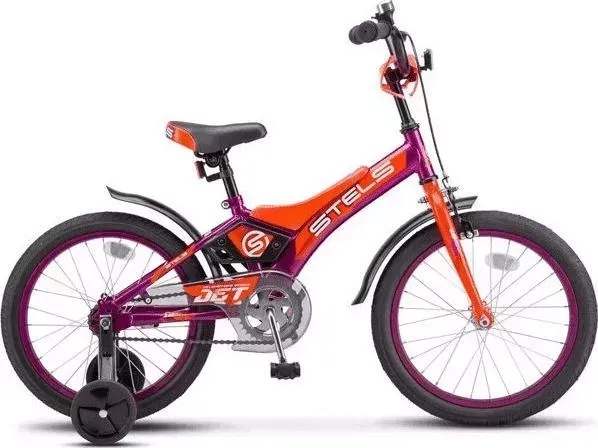 Велосипед STELS Jet 14" Z010 8.5" Чёрный/оранжевый