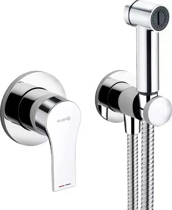 Смеситель для душа Kludi Zenta SL с гигиенической лейкой, хром (489980565)