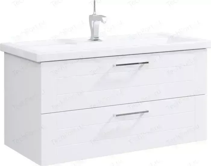 Тумба с раковиной Aqwella с Манчестер 100x45 белая (MAN01102 + 4640021065204)