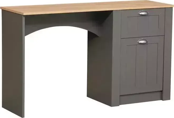 Столик туалетный ОЛМЕКО 37.15 Прованс диамант серый/дуб каньон/профиль: Masa Decor диамант