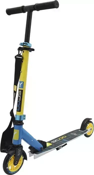 Самокат Y-Scoo RT 125 Mini CITY Montreal yellow-light blue Двухколесный самокат RT