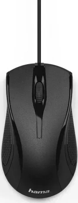 Мышь проводная HAMA MC-200 черный оптическая (1000dpi) USB (2but)