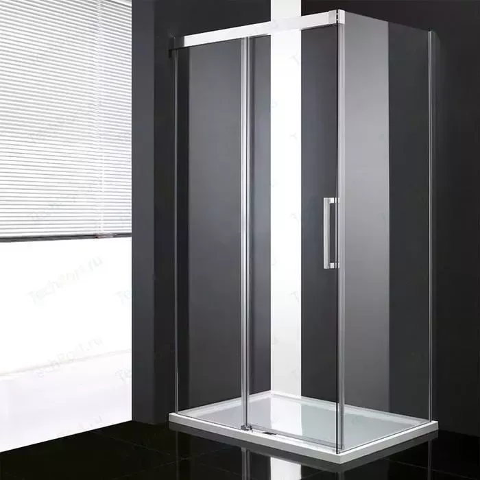 Душевой уголок CEZARES Premier Soft 140x80 с поддоном, прозрачный, хром (PREMIER-SOFT-W-AH-1-140/80-C-Cr-IV, ЛП00085)