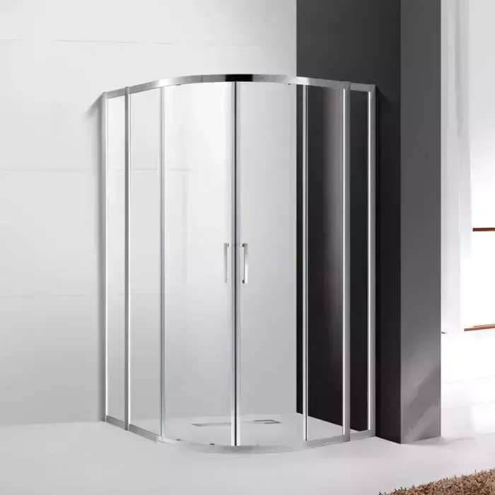 Душевой уголок CEZARES Molveno R-22 100x100 с поддоном, прозрачный, хром (MOLVENO-R-22-80+20-C-Cr-IV, ЛП00186)