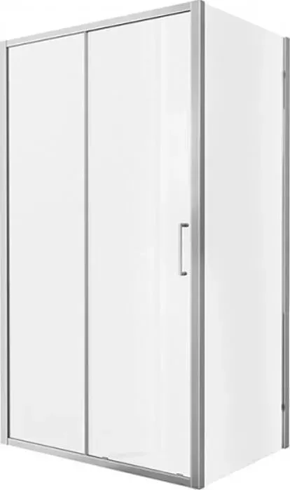 Душевой уголок Bravat Line 120x80 с поддоном, прозрачный, хром (BS120.3101A, ЛП00058)