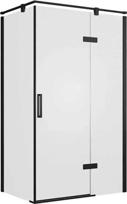 Душевой уголок Bravat Blackline 120x80 с поддоном, правый, прозрачный, черный (BS120.3113AB, ЛП00058)