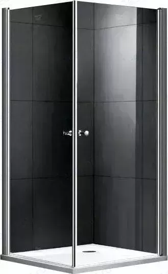 Душевой уголок GEMY New Rockcoco 100x100 с поддоном, прозрачный, хром (S03162C, ЛП00189)
