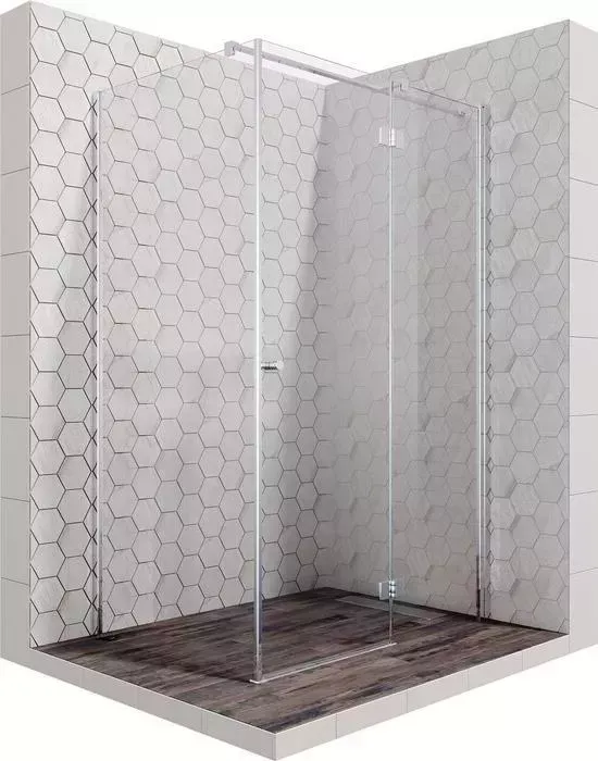 Душевой уголок Ambassador Diamond 120x80 правый, с поддоном,прозрачный, хром (12011107R, ЛП00058)