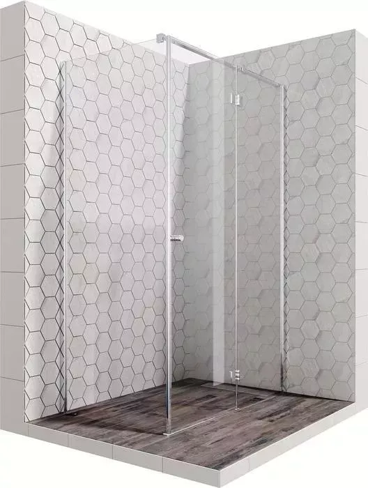 Душевой уголок Ambassador Diamond 120x80 правый, с поддоном,прозрачный, хром (12011104R, ЛП00058)