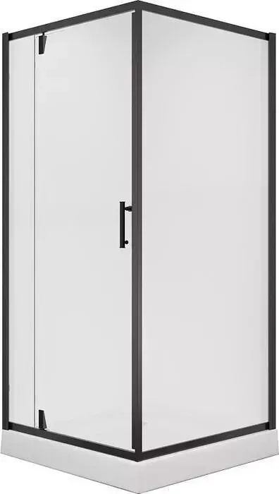 Душевой уголок NIAGARA Nova 100х100 с поддоном, прозрачные, черный (NG-6602-08 BLACK, 1001001Q)