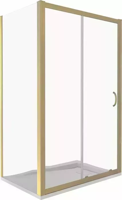 Душевой уголок Good Door Jazz WTW+SP 120x80 прозрачный, золото