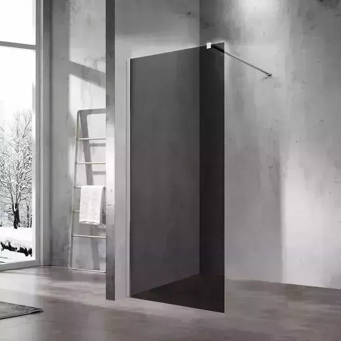 Душевой уголок Vincea Walk-In VSW-1H 120х120х200 профиль хром, стекло тонированное (VSW-1H120CG)