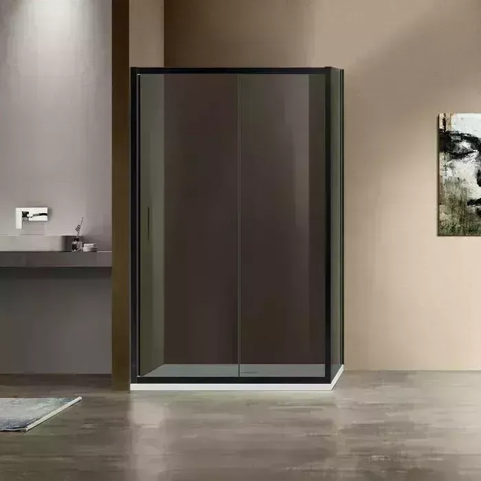 Душевой уголок Vincea Garda VSR-1G 120х90 тонированный, черный (VSR-1G9012CGB)