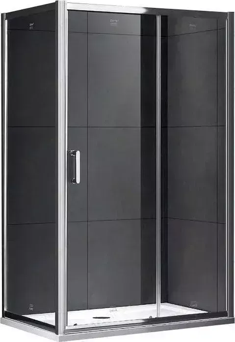 Душевой уголок GEMY Victoria 150x90 с поддоном, прозрачный, хром (S30191C-A90, ST16D)