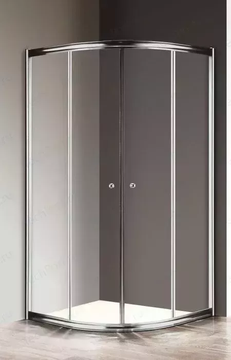 Душевой уголок CEZARES Giubileo R-2 90x90 с поддоном, прозрачный, бронза (GIUBILEO-R-2-90-SCORREVOLE-C-Br, ЛП00180)
