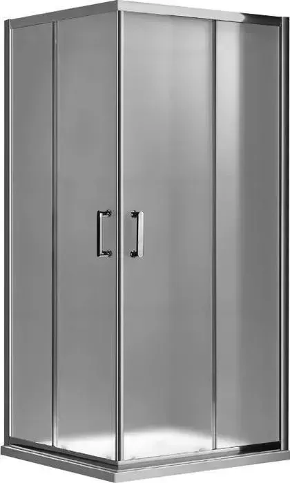 Душевой уголок GEMY Victoria 90x90 с поддоном, матовый, хром (S30172M, ЛП00183)