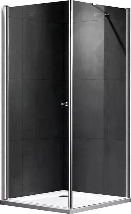 Душевой уголок GEMY New Rockcoco 90x90 с поддоном, прозрачный, хром (S03171C, ЛП00183)