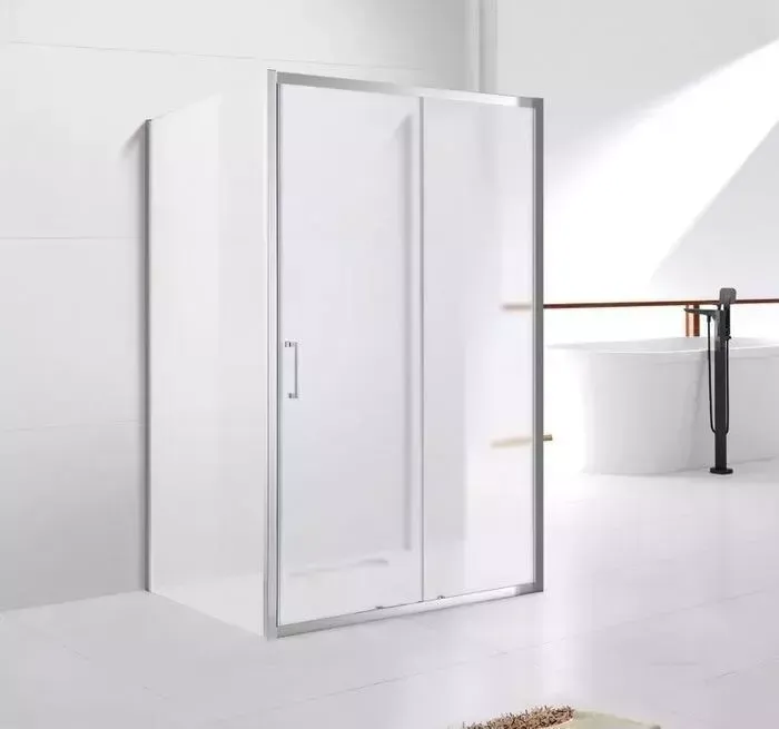 Душевой уголок CEZARES Molveno AH-12 150x80 рифленый Punto, хром (MOLVENO-AH-12-150/80-P-Cr)