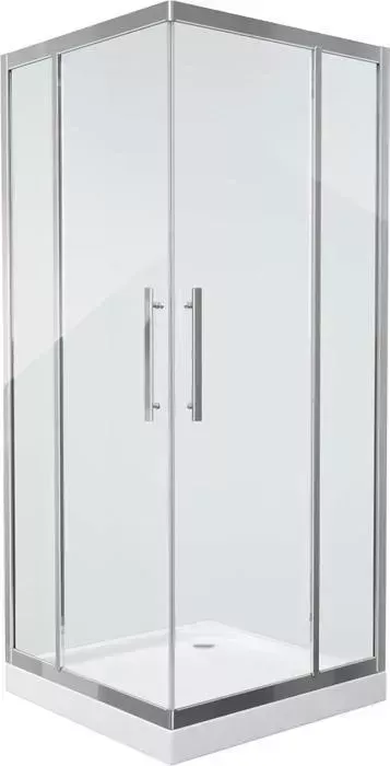 Душевой уголок GROSSMAN Pragma 100x100 с поддоном, прозрачный, золото (PR-100GD, PR-ST-100D)