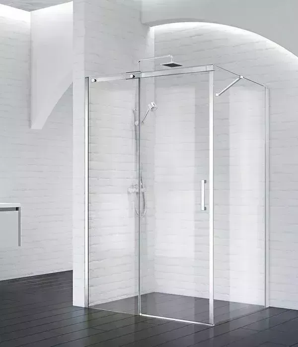 Душевой уголок BELBANGO Acqua AH-1 140х100 прозрачный, хром (ACQUA-AH-1-140/100-C-Cr)