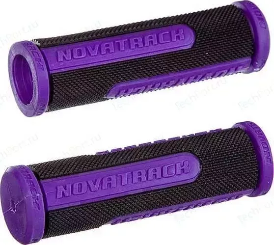 Грипсы STG Novatrack (110мм) черно-фиолетовый (РТ266С)