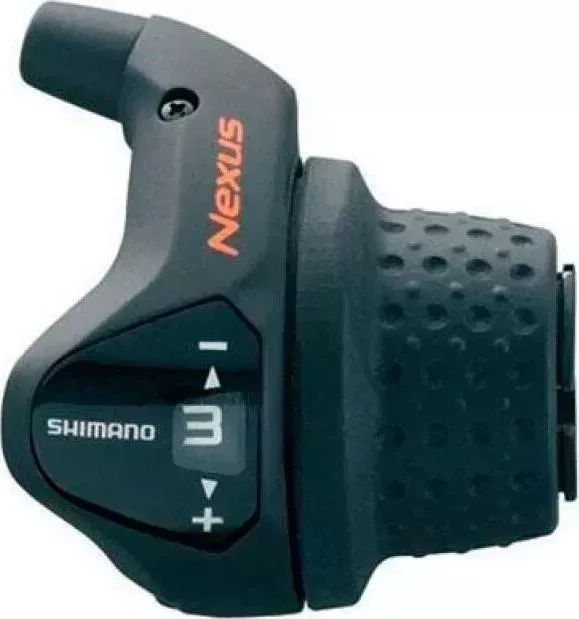 Шифтер Shimano Nexus, 3S41E, 3 ск, с bell crank 6, оплетк, 1800 мм черный, коротк. ручк.
