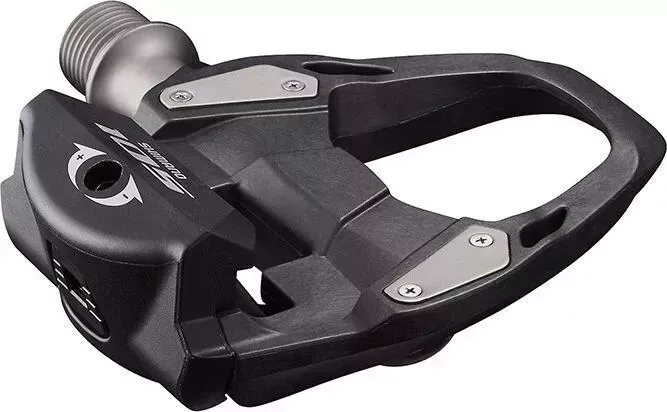 Педали Shimano 105, R7000, SPD-SL, с шипами SH11 (желт)