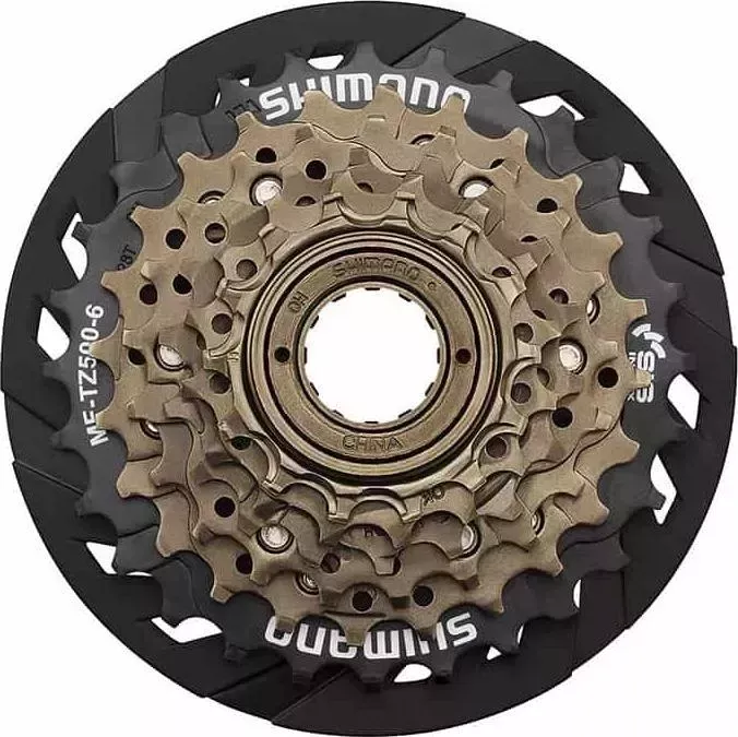 Трещотка Shimano , TZ500, 6 ск, 14-28, с защитой, б/уп.