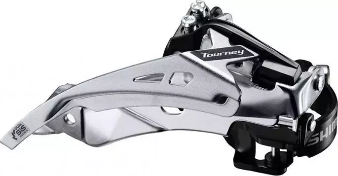 Переключатель передний Shimano Tourney TY710-2, , для 2x7/8 скоростей, тяга