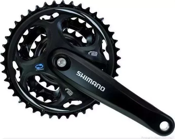 Система шатунов Shimano Altus, M311, 175 мм, квадрат, 48/38/28T, черный