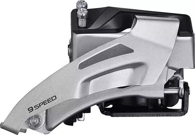 Переключатель скоростей Shimano передний Altus, M2020, ун. тяга, ун. нижн. хомут, 2x9 ск, уг., 66-69, для больш. звез 36