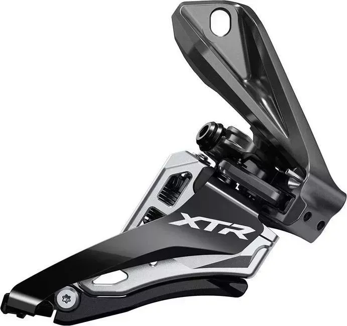 Переключатель скоростей Shimano передний XTR, M9100-D, 2x12 ск, на упор, Side Swing, верхн. Тяга, для 38T, CL, 50 / 53 мм