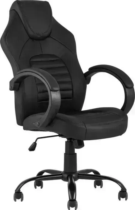 Кресло офисное TopChairs спортивное Racer Midi черное